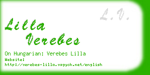 lilla verebes business card